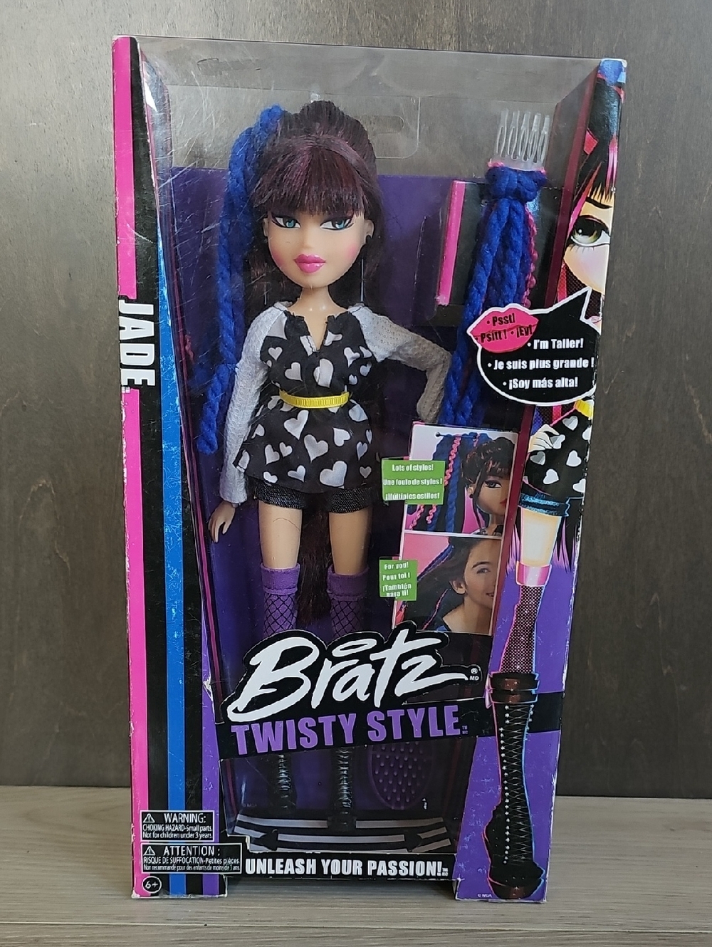 NIB 2013 Bratz Twisty Style Jade *Some Box Damage - Read